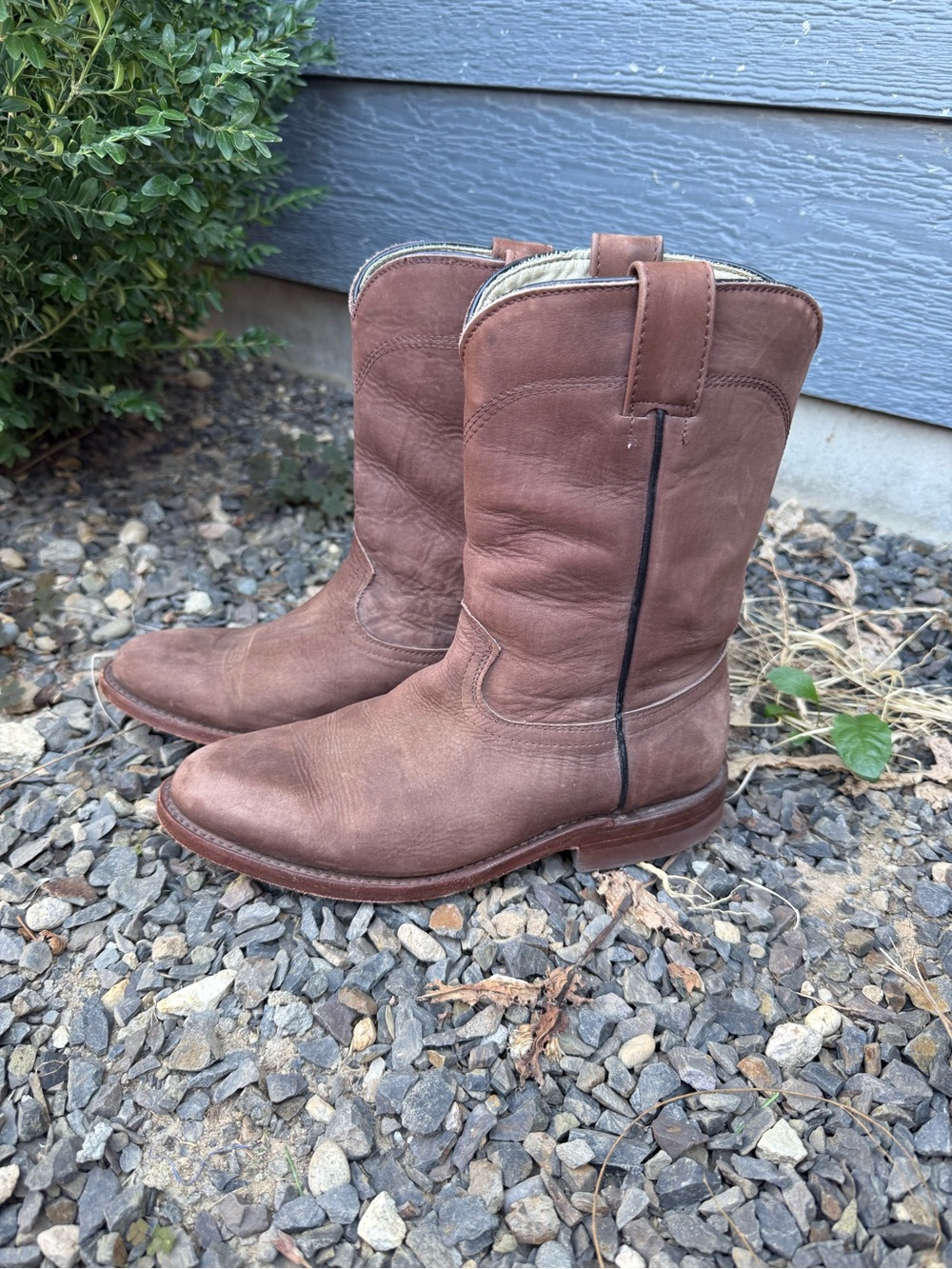 Sepulveda Brown Leather Western Cowboy Boots – Made in Mexico – Size 7.5